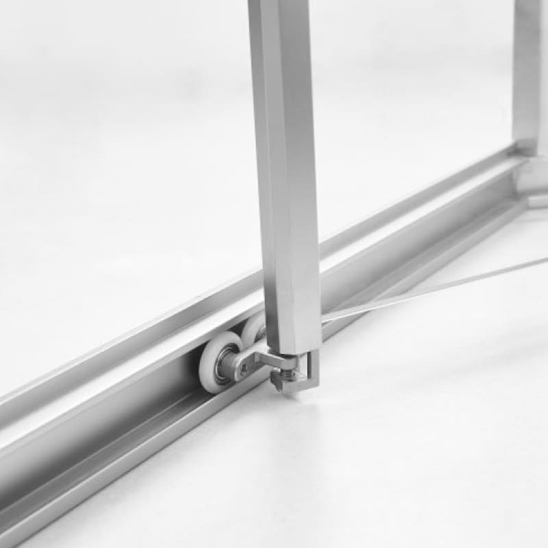 Bánh xe cửa lùa 135 khung inox hệ slim