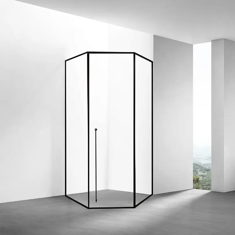 Cận cảnh chi tiết cửa mở 135 khung inox hệ slim TOHO TH635 cao cấp