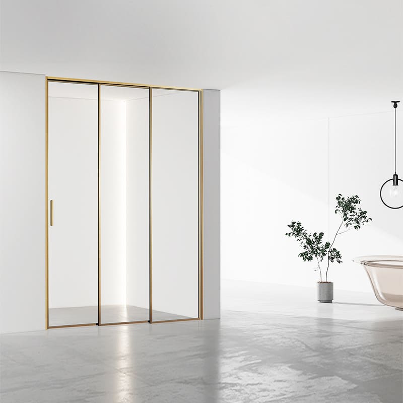 Mẫu cửa trượt phòng tắm slim 3 cánh TOHO TH638