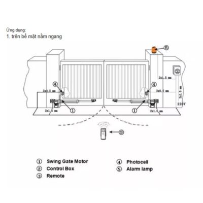 Cách lắp đặt đèn báo hiệu cổng lùa tự động TOHO TH652