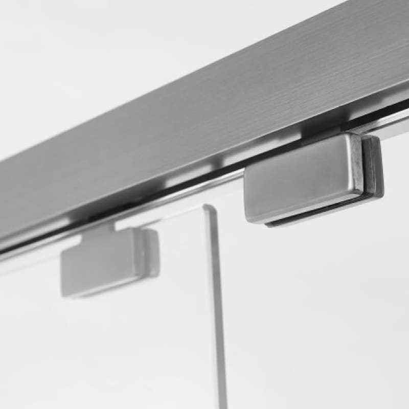 Ray trượt và cơ chế giảm chấn của hệ slim cửa trượt 2 cánh TOHO TH636