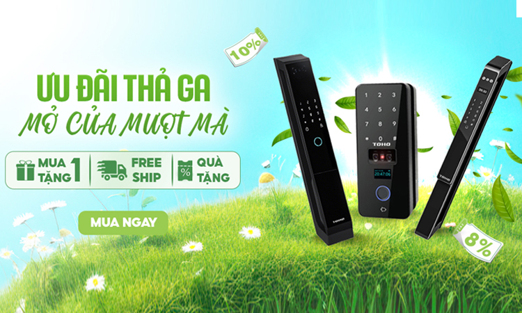 Ưu đãi khi mua khóa điện tử TOHO