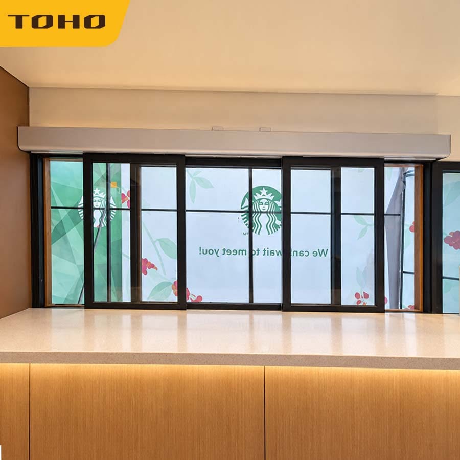 TOHO TH115 trong giải pháp cửa tự động quán cà phê