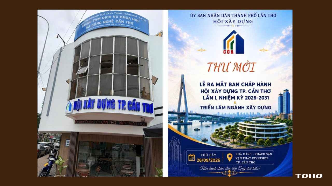 TOHO VIỆT NAM đồng hành cùng Hội Xây dựng TP. Cần Thơ tại Triển lãm ngành Xây dựng 2026 2