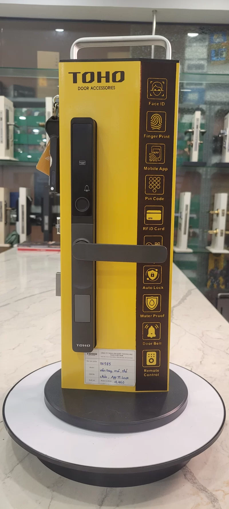 Khóa Vân Tay Cửa Nhôm Xingfa TOHO TH784