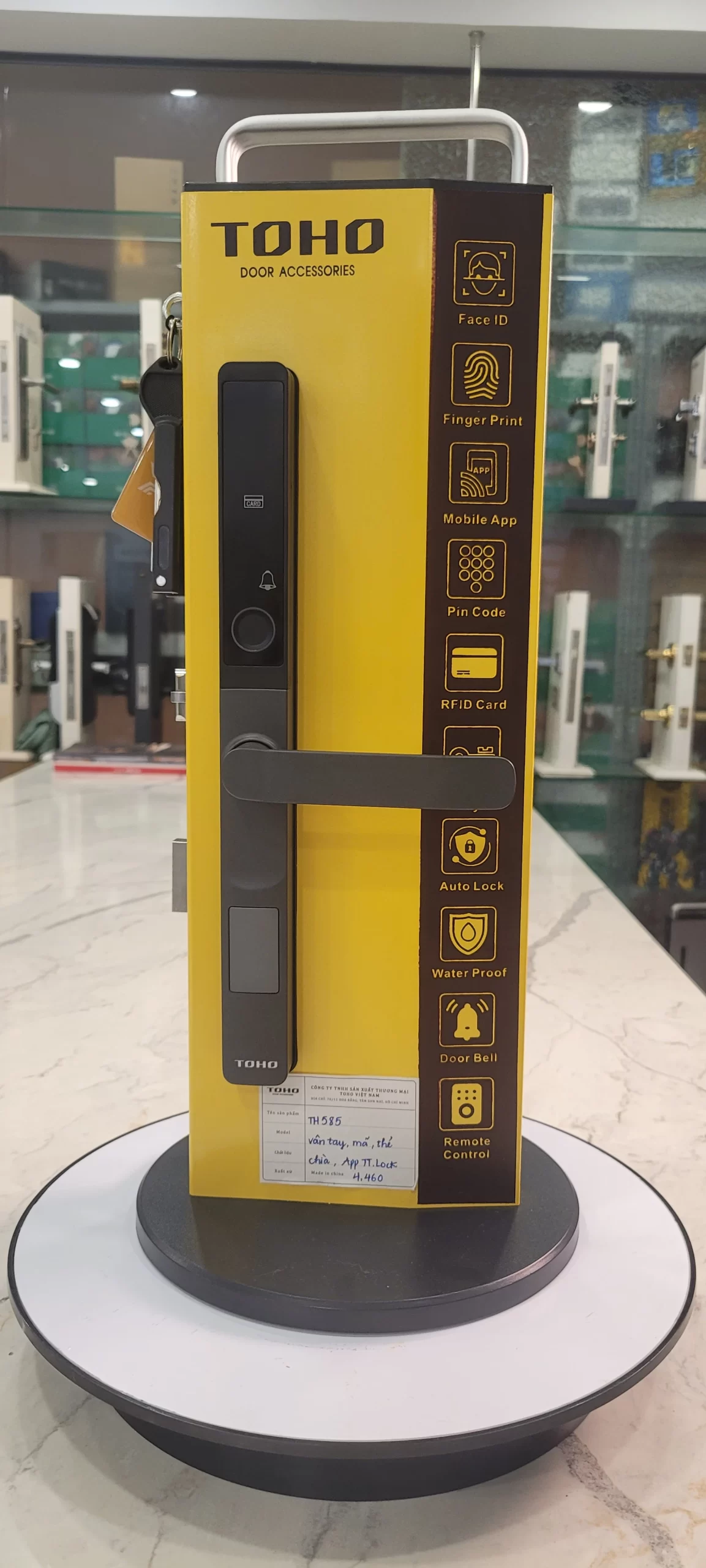 Khóa Vân Tay Cửa Nhôm Xingfa TOHO TH784